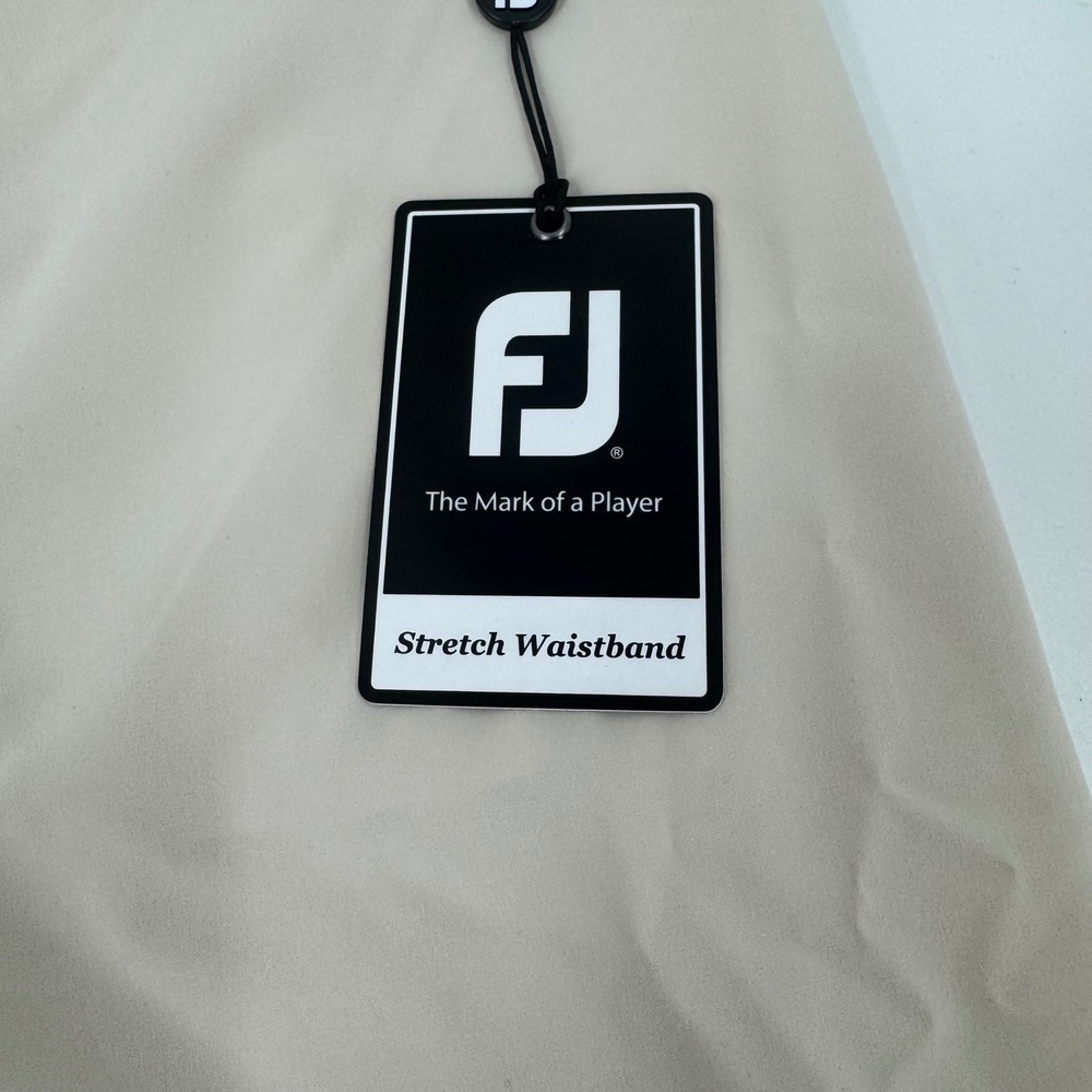 FootJoy Mens Performance Lightweight Golf Shorts Stone Beige 40 New with tags - Picture 9 of 13